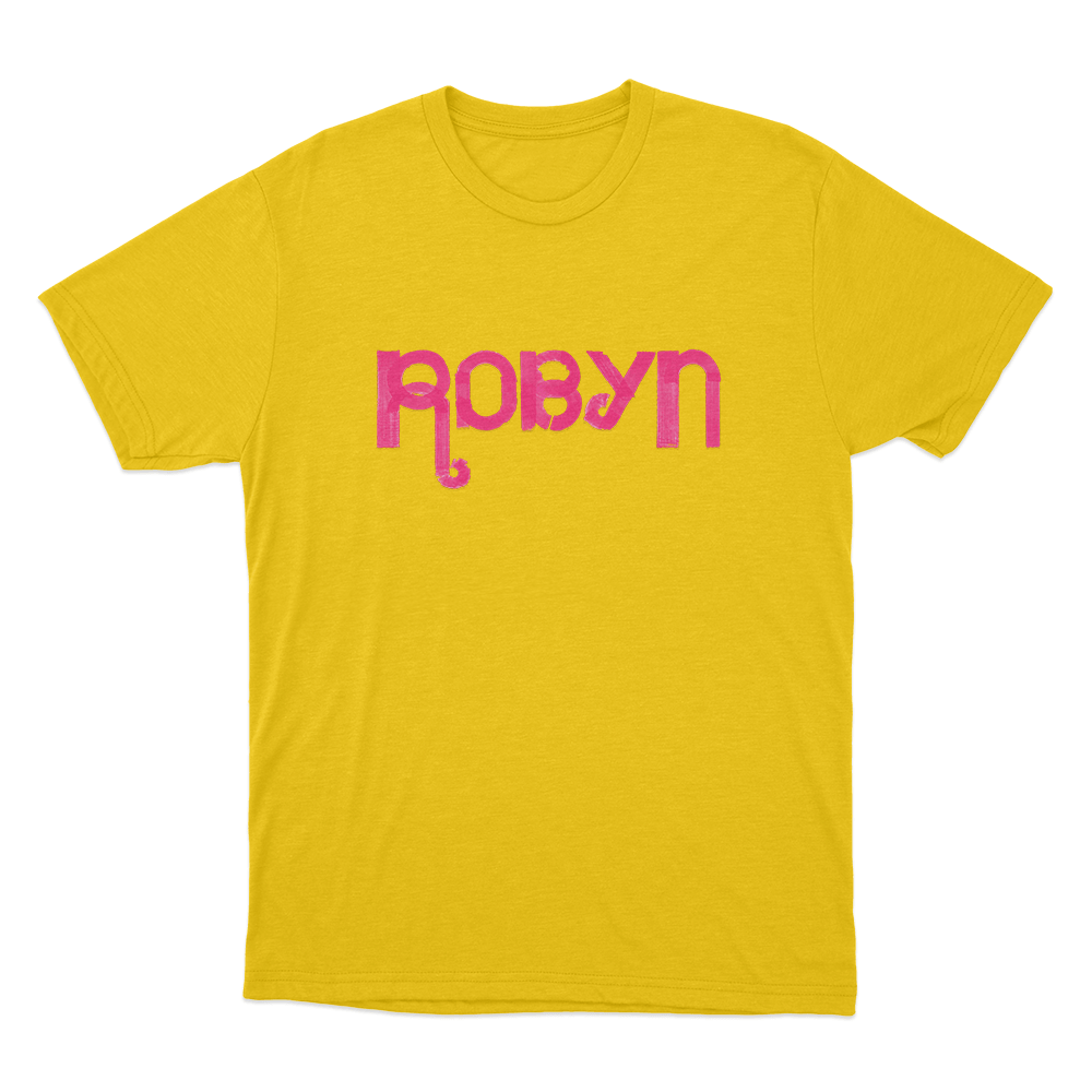Robyn Unisex T Shirt Yellow Robyn Unisex T Shirt Yellow